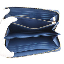 将图像加载到图库查看器中，LOUIS VUITTON LV × TM Zippy Wallet BlueM23161 Monogram Cherry Denim
