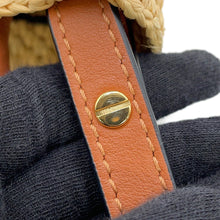 将图像加载到图库查看器中，LOEWE Standard A5 tote Beige/BrownA563S30X05 Raffia Leather
