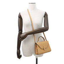 Load image into Gallery viewer, Valextra Valextra Iside 2-Way Handbag BeigeV5E23 Leather Size micro
