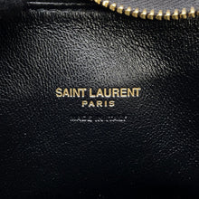 将图像加载到图库查看器中，SAINT LAURENT PARIS YSL Logo Calypso Small Pouch Black765025 Leather
