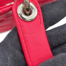 将图像加载到图库查看器中，Dior Lady Dior Cannage 2WAY Handbag Pink Leather Size Medium
