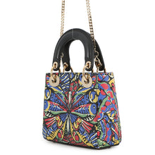 将图像加载到图库查看器中，Dior Lady Dior 2WAY Handbag Multicolor Leather Size Mini
