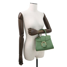 Load image into Gallery viewer, Delvaux Brillon 2WAY Handbag Green Leather Size Mini
