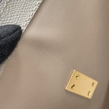 Load image into Gallery viewer, Valextra Valextra Idide 2WAY Handbag Light Gray Leather Size Large
