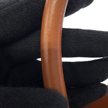 将图像加载到图库查看器中，CELINE Vertical hippopotamus Navy/Brown192082 Canvas Leather Size Small
