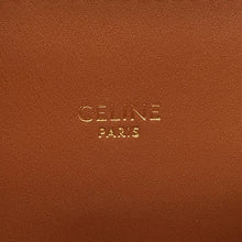 将图像加载到图库查看器中，CELINE Vertical hippopotamus Navy/Brown192082 Canvas Leather Size Small
