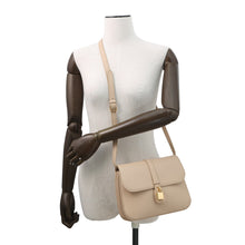 将图像加载到图库查看器中，CELINE Taboo Shoulder Bag Beige196583 Leather Size Medium
