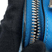 将图像加载到图库查看器中，PRADA Saffiano Leather 2WAY Handbag Blue2VH069 Leather
