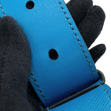 将图像加载到图库查看器中，PRADA Saffiano Leather 2WAY Handbag Blue2VH069 Leather
