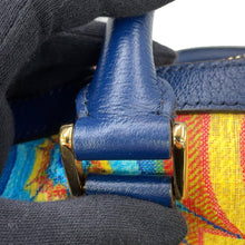 将图像加载到图库查看器中，GUCCI GG Kaleidoscope Travel Bag 100th Anniversary Model Yellow/Navy647815 PVC Leather
