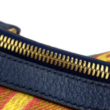 将图像加载到图库查看器中，GUCCI GG Kaleidoscope Travel Bag 100th Anniversary Model Yellow/Navy647815 PVC Leather
