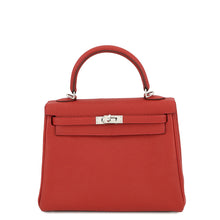 Load image into Gallery viewer, HERMES Kelly Retourne Rouge Garance Togo Leather Size 25
