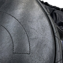 将图像加载到图库查看器中，CHANEL Embroidery One Diary Drawstring Shoulder Bag Navy/BlackA57519 Wool Leather
