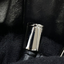 将图像加载到图库查看器中，CHANEL Embroidery One Diary Drawstring Shoulder Bag Navy/BlackA57519 Wool Leather
