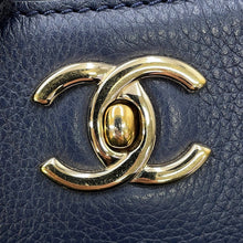 将图像加载到图库查看器中，CHANEL Neo Executive 2WAY Tote Bag NavyA69931 Leather Size Large
