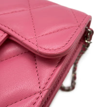 将图像加载到图库查看器中，CHANEL Matelasse ChainShoulder Coin purse PinkAP2569 Lambskin
