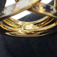 将图像加载到图库查看器中，CHANEL CC logo Ring Size Approximately No. 12 Black/WhiteABD000 Gold Plated
