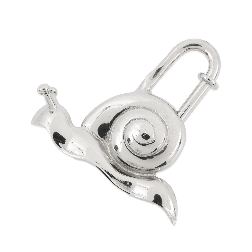 HERMES Cadena snail Silver Metal