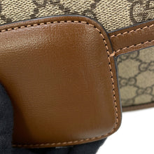 将图像加载到图库查看器中，GUCCI Horsebit 1955 Shoulder Bag Beige/Brown602204 GG SupremeCanvas
