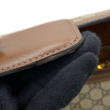 将图像加载到图库查看器中，GUCCI Horsebit 1955 Shoulder Bag Beige/Brown602204 GG SupremeCanvas
