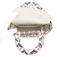 Load image into Gallery viewer, Dior Dior 2-way Bag for Women, Beaded White/Pink/Black Leather Rhinestone Size Small
