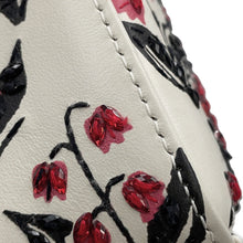 Load image into Gallery viewer, Dior Dior 2-way Bag for Women, Beaded White/Pink/Black Leather Rhinestone Size Small
