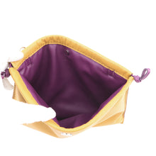 将图像加载到图库查看器中，HERMES Pillow Pouch Sesame/Ultra Violet Lambskin
