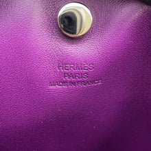 将图像加载到图库查看器中，HERMES Pillow Pouch Sesame/Ultra Violet Lambskin
