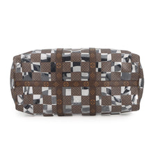 将图像加载到图库查看器中，LOUIS VUITTON Keepall Bandouliere Travel Bag 22AW Brown/TransparentM20864 Monogram Chess PVC Size 50
