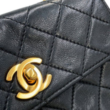 将图像加载到图库查看器中，CHANEL Matelasse ChainShoulder Black Lambskin Size Mini mini
