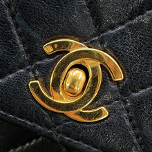 将图像加载到图库查看器中，CHANEL Matelasse ChainShoulder Black Lambskin Size Mini mini
