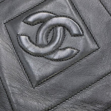 将图像加载到图库查看器中，CHANEL Diamond Stitch Tassel Chain Shoulder Black Lambskin
