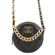 Load image into Gallery viewer, CHANEL CHANEL19 Round Chain Shoulder BlackAP0945 Lambskin
