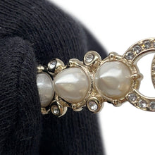 将图像加载到图库查看器中，CHANEL Pearl Studded Choker Champagne Gold/WhiteAB7624 Metal Faux Pearl Rhinestone
