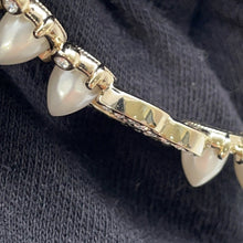 将图像加载到图库查看器中，CHANEL Pearl Studded Choker Champagne Gold/WhiteAB7624 Metal Faux Pearl Rhinestone
