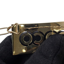 将图像加载到图库查看器中，CHANEL COCO Barrette Champagne Gold/Pink Metal Rhinestone
