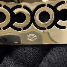 将图像加载到图库查看器中，CHANEL COCO Barrette Champagne Gold/Pink Metal Rhinestone
