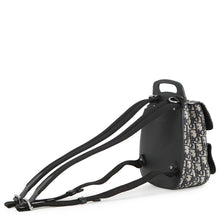 将图像加载到图库查看器中，Dior Gallop Oblique Jacquard Backpack Beige/Black1ADBA011YKY Canvas Leather
