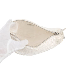 将图像加载到图库查看器中，PRADA Triangle Shoulder Bag White1BH190 Raffia
