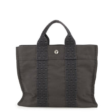 Load image into Gallery viewer, HERMES Her Line Tote Gray Nylon Canvas Size PM
