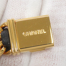 将图像加载到图库查看器中，CHANEL Premiere M H26ｍｍ×W20mm Gold Plated Leather Black DialH0001
