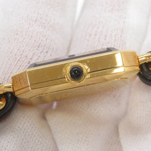 将图像加载到图库查看器中，CHANEL Premiere M H26ｍｍ×W20mm Gold Plated Leather Black DialH0001
