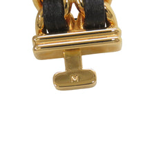 将图像加载到图库查看器中，CHANEL Premiere M H26ｍｍ×W20mm Gold Plated Leather Black DialH0001
