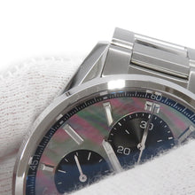 将图像加载到图库查看器中，TAG HEUER Carrera Chronograph Caliber 16 Japan Limited Edition 500 pieces W41mm Stainless Steel BlackMother of Pearl DialCBK2116.BA0715
