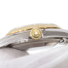 将图像加载到图库查看器中，ROLEX Datejust W36mm Stainless Steel K18YG Champagne Dial16233
