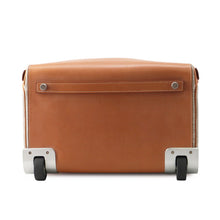 将图像加载到图库查看器中，HERMES Caleche Express Cabin Ecru/Fauve Toile Barenia Leather
