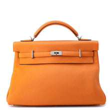 Load image into Gallery viewer, HERMES Maxi Kelly Orange Togo Leather Size 42
