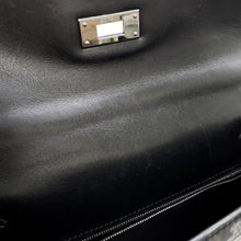 将图像加载到图库查看器中，HERMES Kelly Sellier Black Box Calf Leather Size 28
