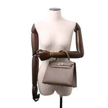 Load image into Gallery viewer, HERMES Kelly Sellier Etain Epsom Size 25
