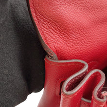 Load image into Gallery viewer, HERMES Kelly Retourne Rouge Coeur/Rouge Grenat Evercolor Size 28
